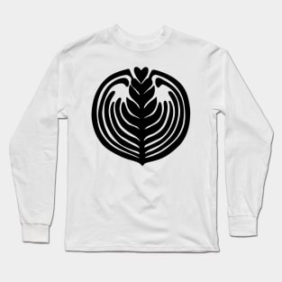 Stack Tulip Barista Latte Art Coffee lovers T-Shirt Long Sleeve T-Shirt